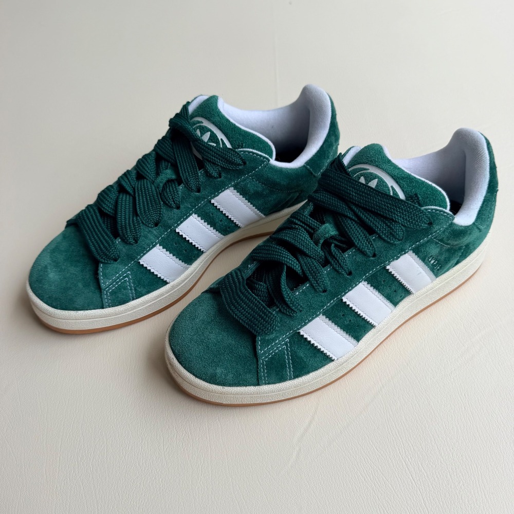 Adidas Campus Dark Green Gum Suede Sneakers H03472 Mens 7 Y2K Skate Style